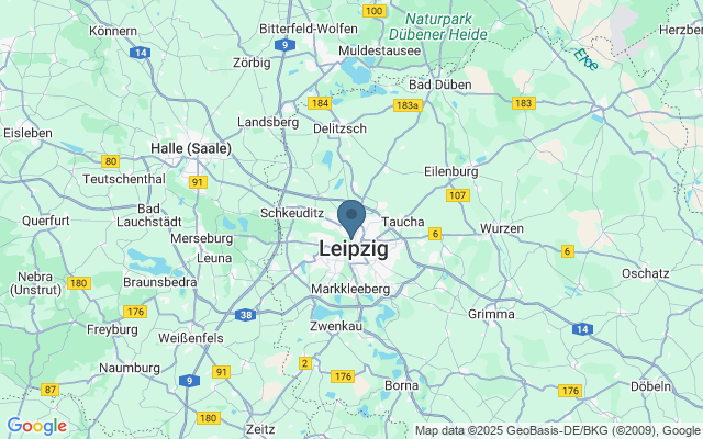 Kaart met locatie Zoo Leipzig